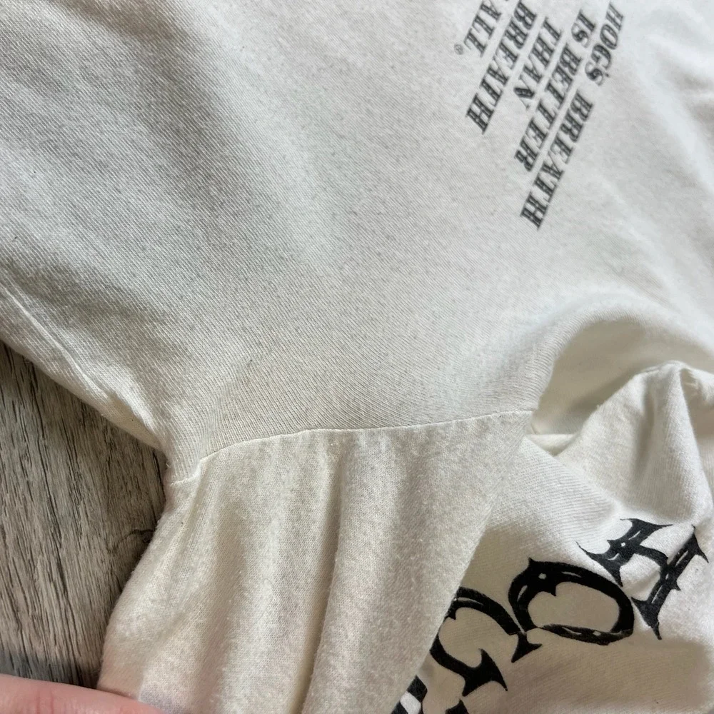 Hogs Breath‎ Saloon Long Sleeve Mens L White Key West Florida Graphic Tee
